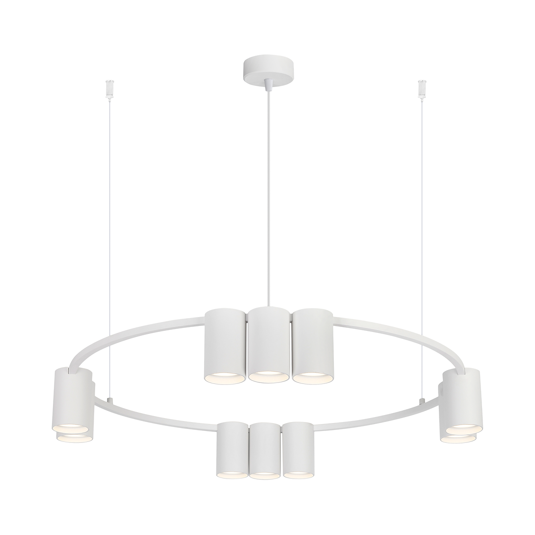 Lampa wisząca (koło) Genesis 10xGU10 Biały