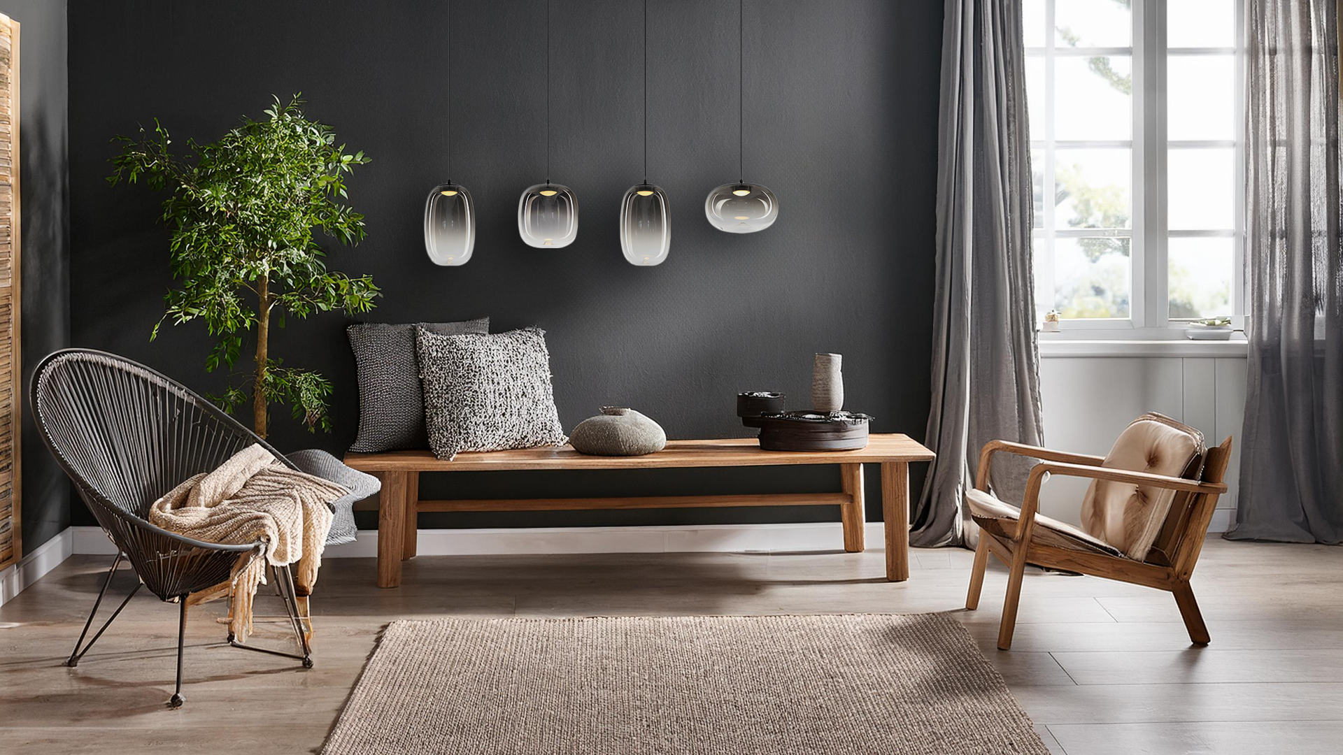 Lampa wisząca VASO SMOKED 15W - obrazek 3