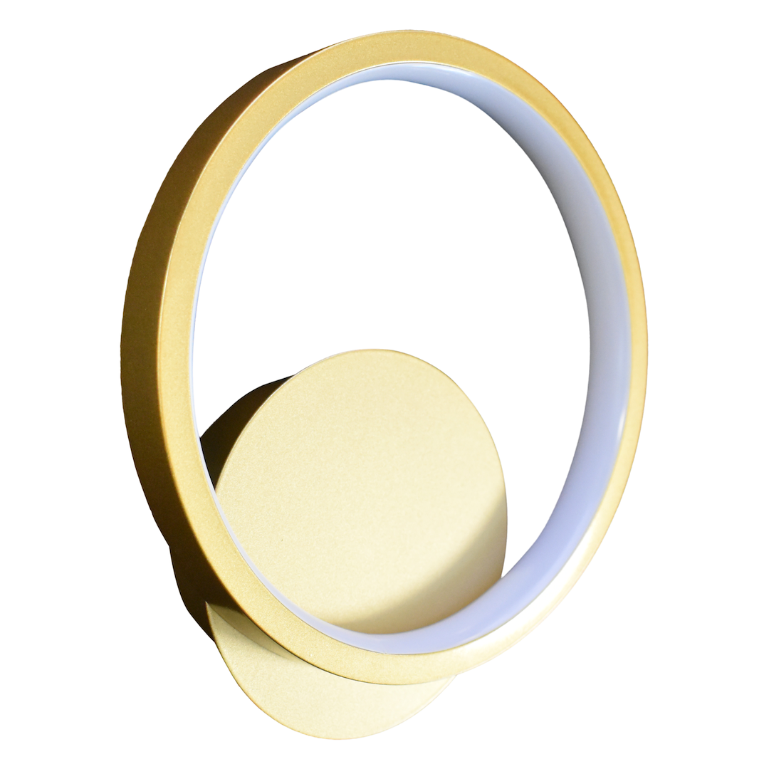 Kinkiet Hoop Złoty 7W LED