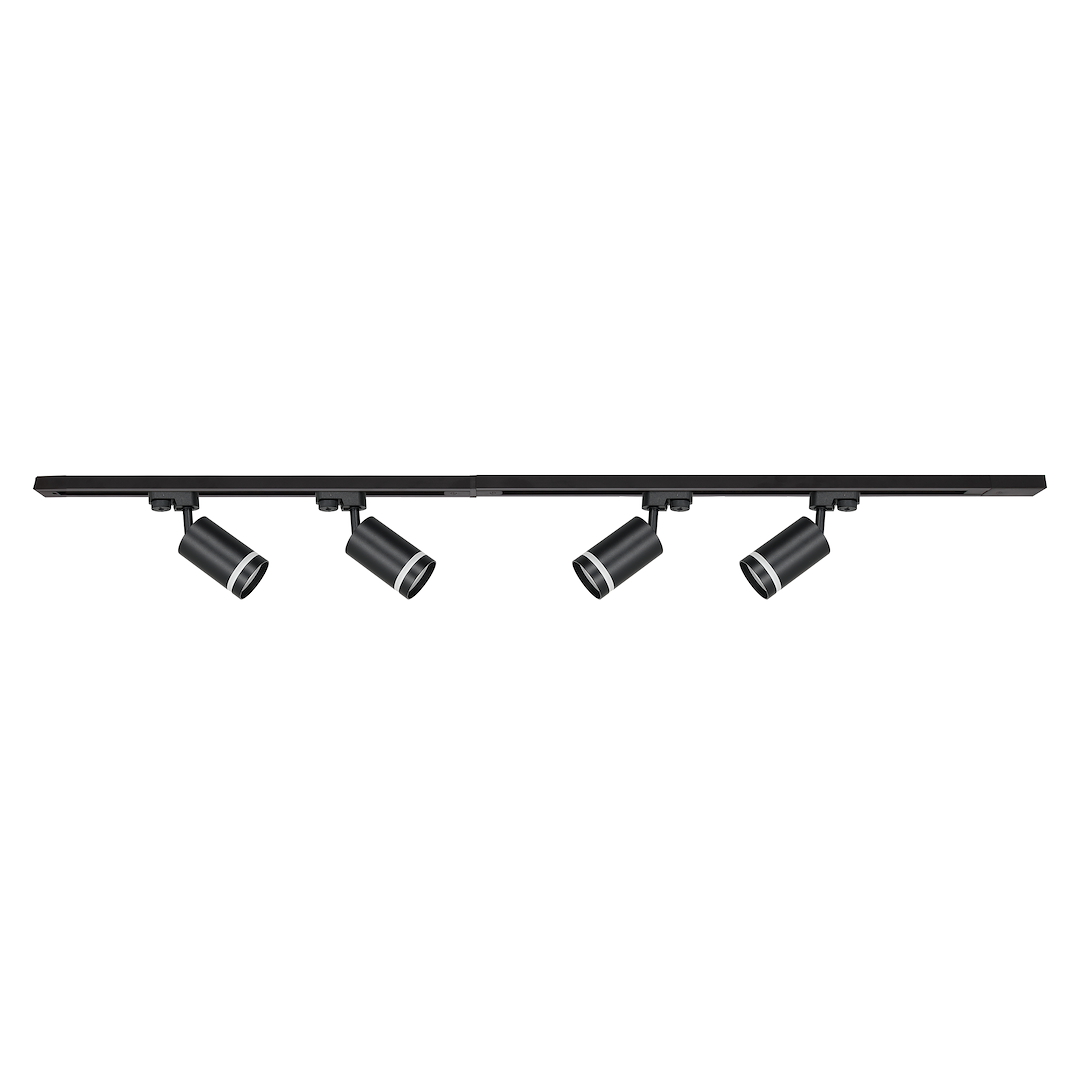 Zestaw Track Light Pipe Ring 4xGU10 2m Czarny
