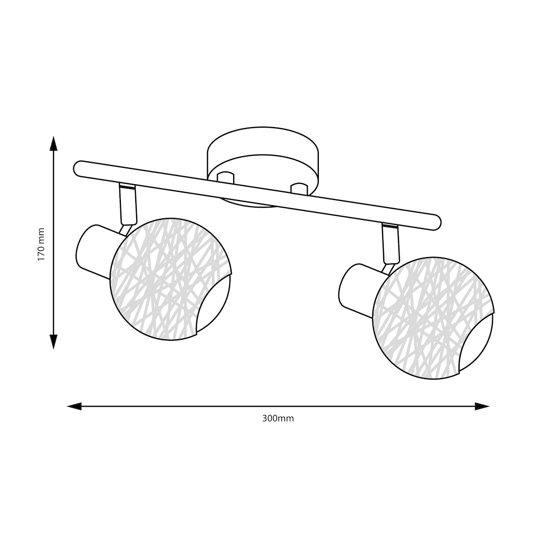 Lampa sufitowa DEX 2xE14 - obrazek 9
