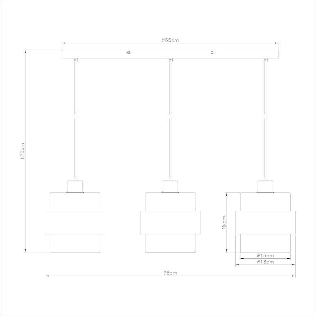 Lampa wisząca VALENTINO 3xE27 - obrazek 8