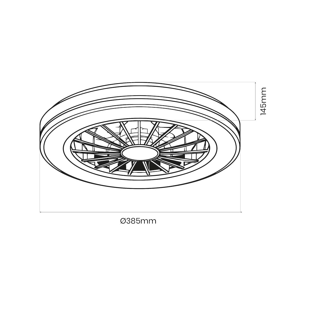 Lampowentylator Blast 24W LED + 15W - obrazek 10