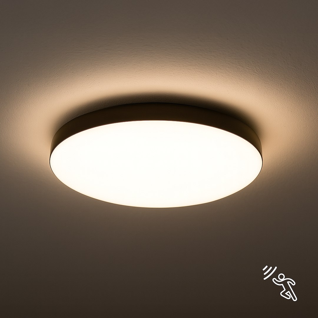 PLAFON MAYA BLACK 13W PIR Ø330 mm
