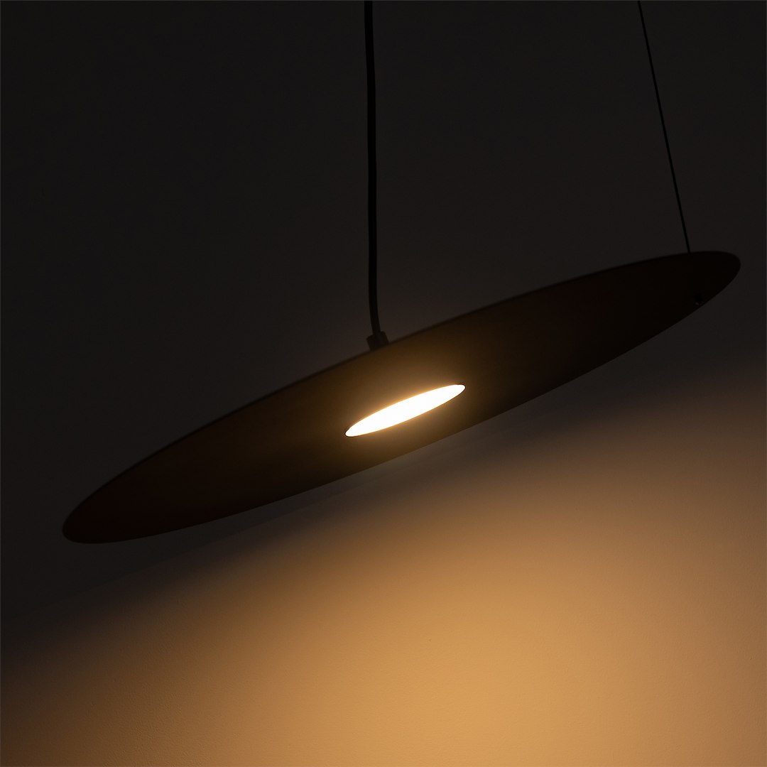 Lampa wisząca PIATTO Czarna 1xGX53 fi 450mm - obrazek 5