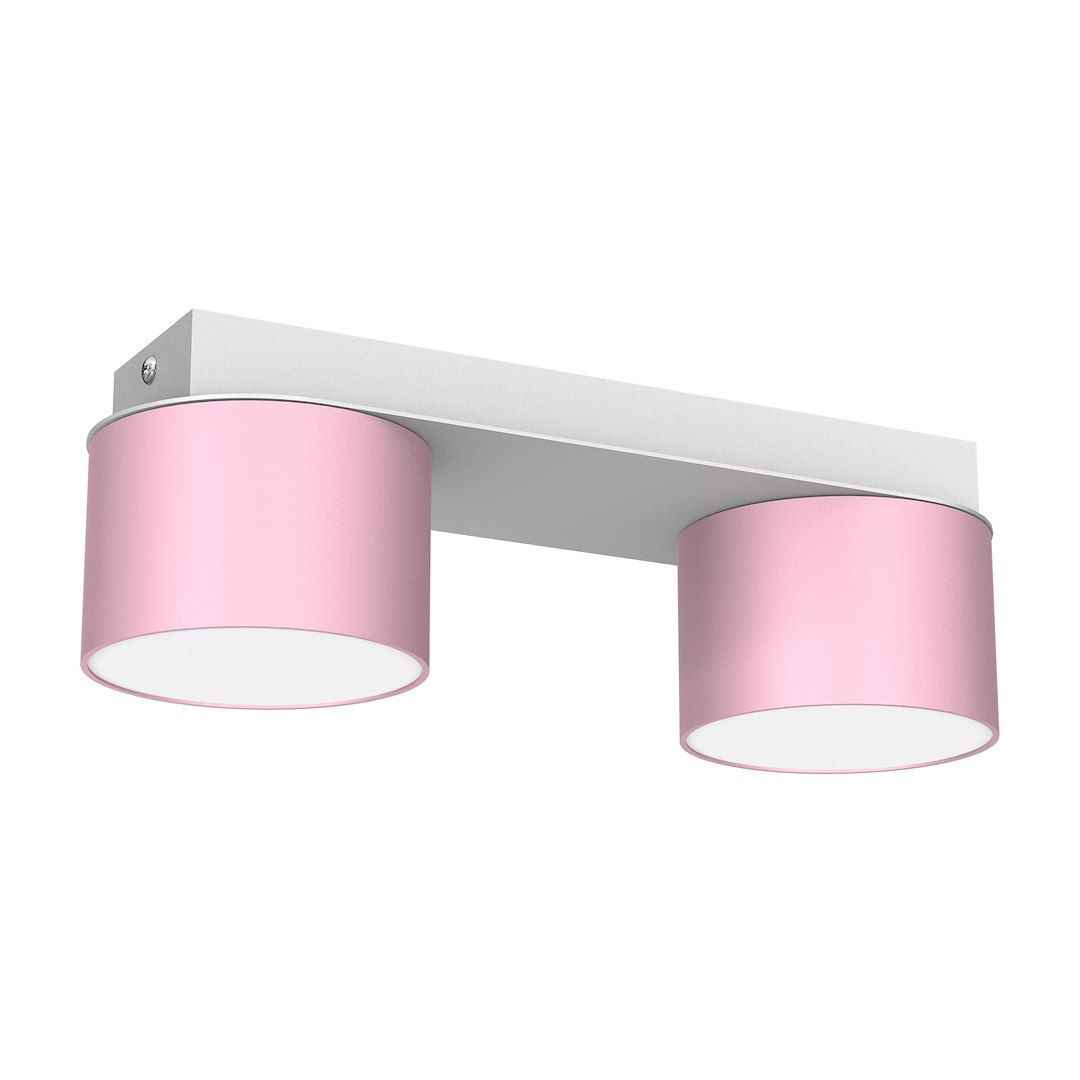 Lampa sufitowa Dixie 2xGX53 Różowy/Biały