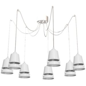 Lampa Wisząca Apollo Biały 7xE27