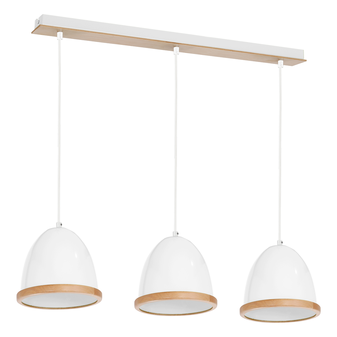 Lampa wisząca Studio Biały 3xE27