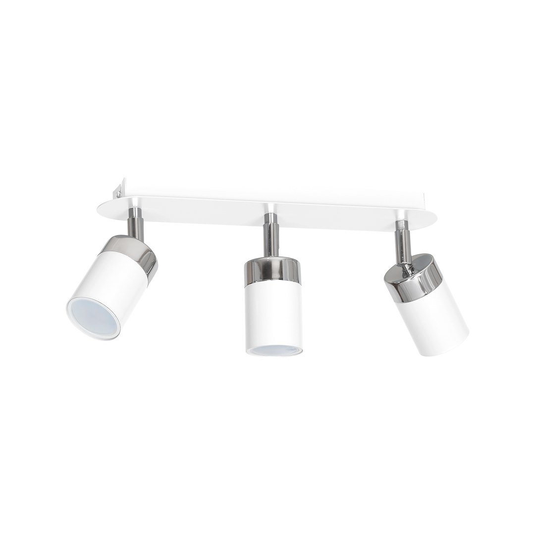 Lampa sufitowa Joker 3xGU10 Biały/Chrom