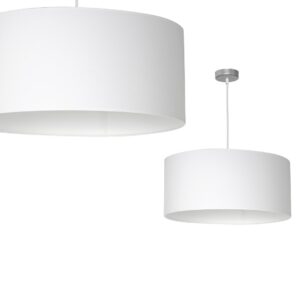 Lampa wisząca Casino Biały / Chrom 1xE27