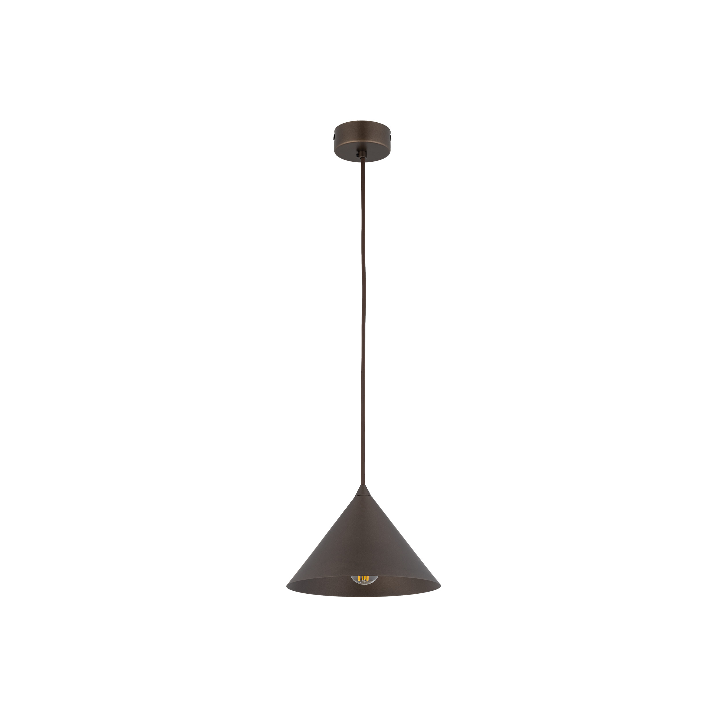 CONO S BROWN LAMPA WISZACA 1XE27