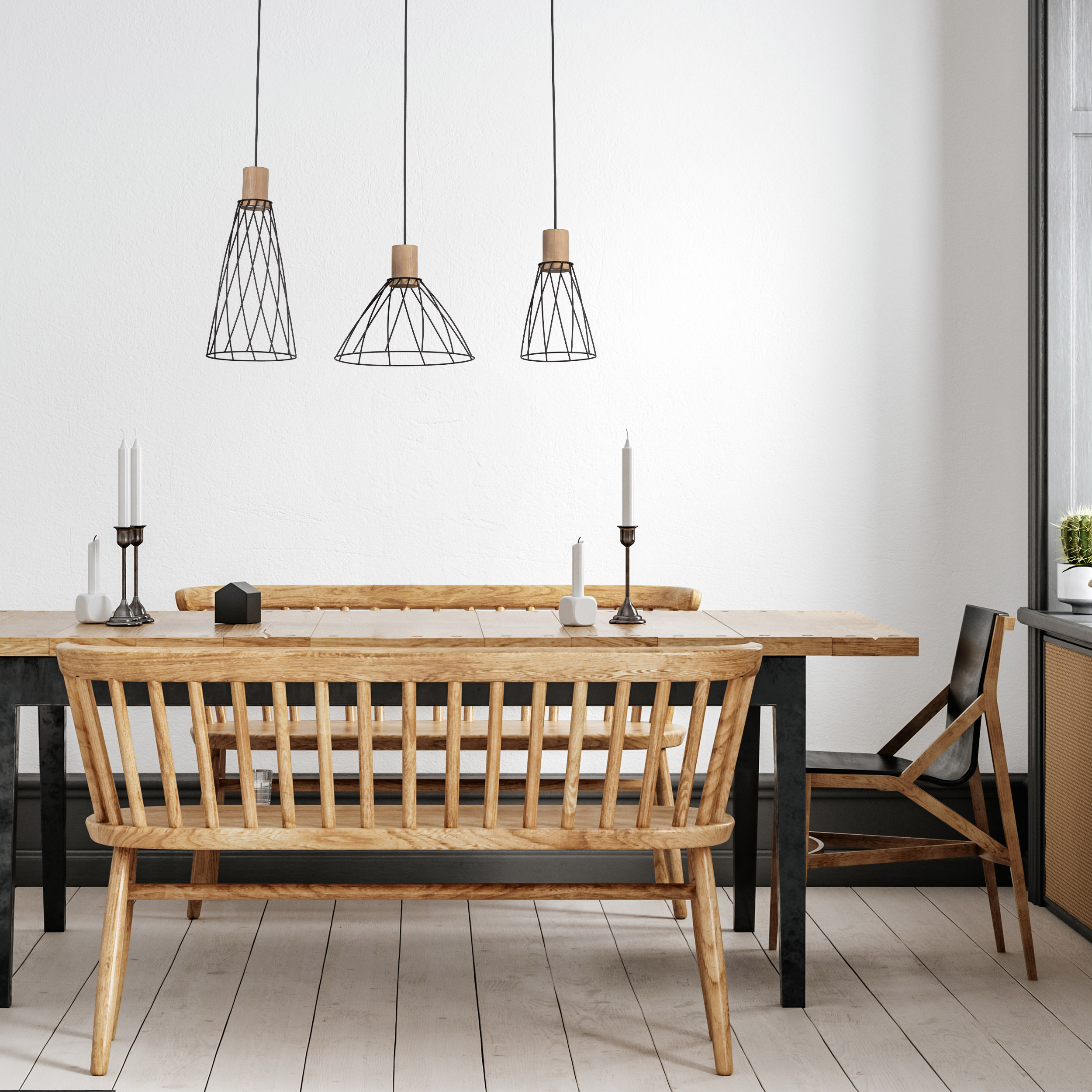 MODESTO WOOD SOSNA LAMPA WISZACA 3 - obrazek 3
