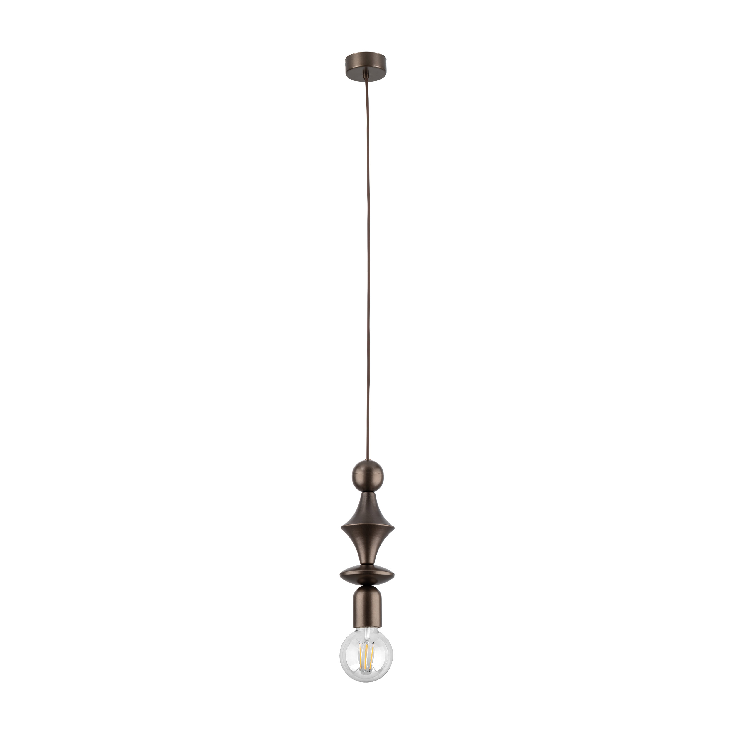 TOWER BROWN LAMPA WISZACA 1XE27