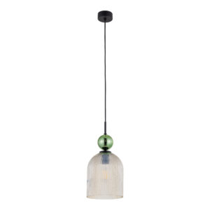 SOPHIA BIG GREEN COGNAC LAMPA WISZĄCA 1XE27