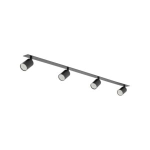 NEX BLACK 4XGU10 LAMPA SUFITOWA PODTYNKOWA