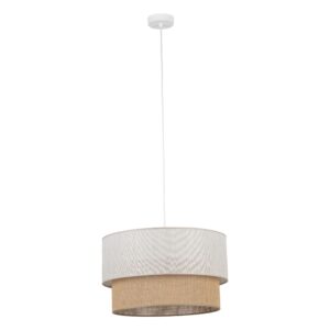DUO LINEN JUTA LAMPA WISZACA 1XE27  450
