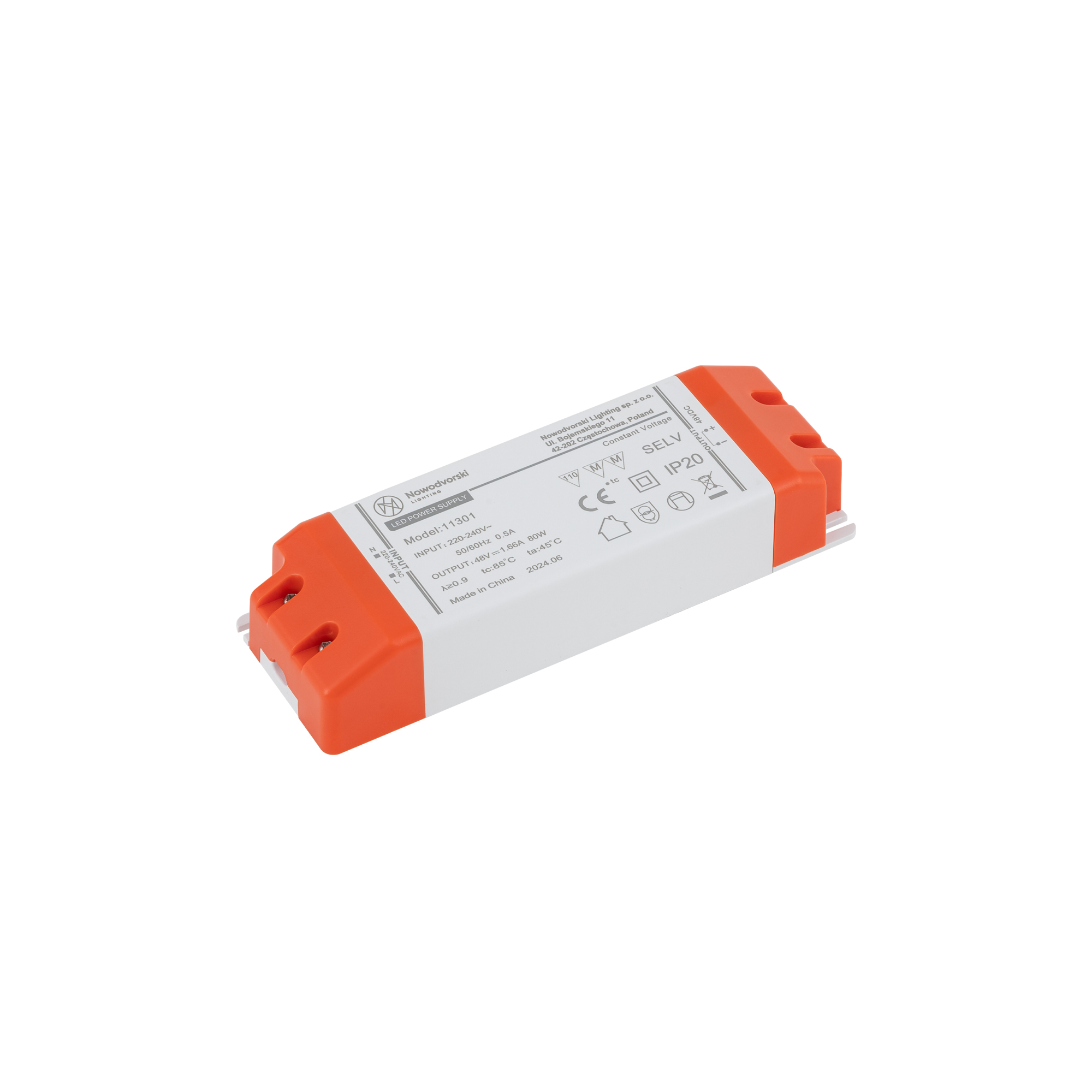 48V DC, 80W, POWER SUPPLY