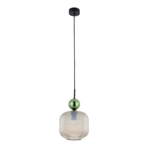 SOPHIA BIG GREEN COGNAC LAMPA WISZĄCA 1XE27