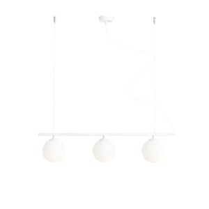 LAMPA WISZĄCĄ BERYL GLASS 3 WHITE