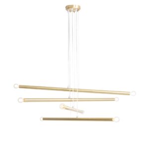 LAMPA WISZĄCA TUBO 8 BRASS