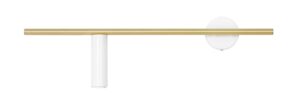 KINKIET TREVO WHITE BRASS (left)