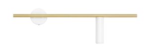 KINKIET TREVO WHITE BRASS (right)