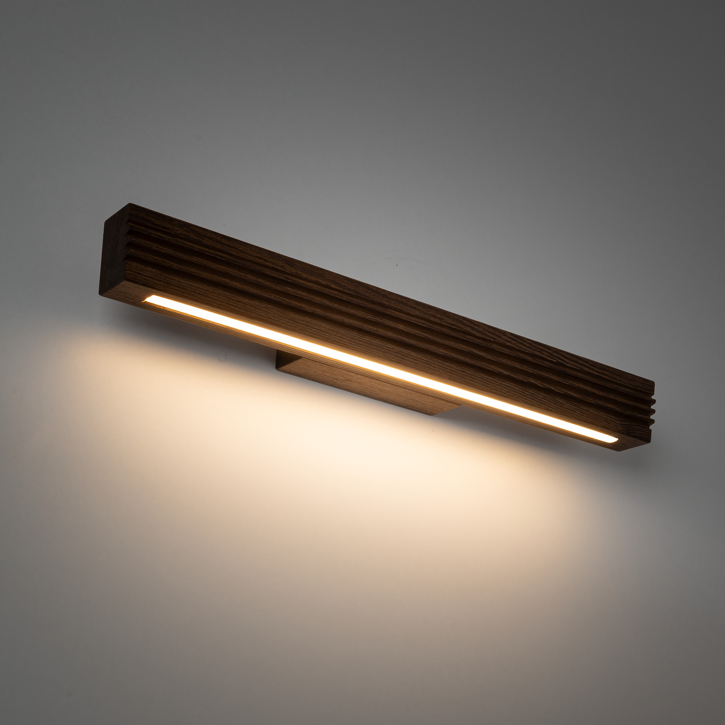 VIGA WOOD LED SOSNA SZCZOTKOWANA ORZECH KINKIET - obrazek 3