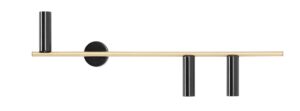 KINKIET TREVO 3 BLACK BRASS (right)