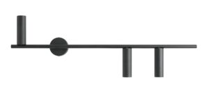KINKIET TREVO 3 ALL BLACK (right)