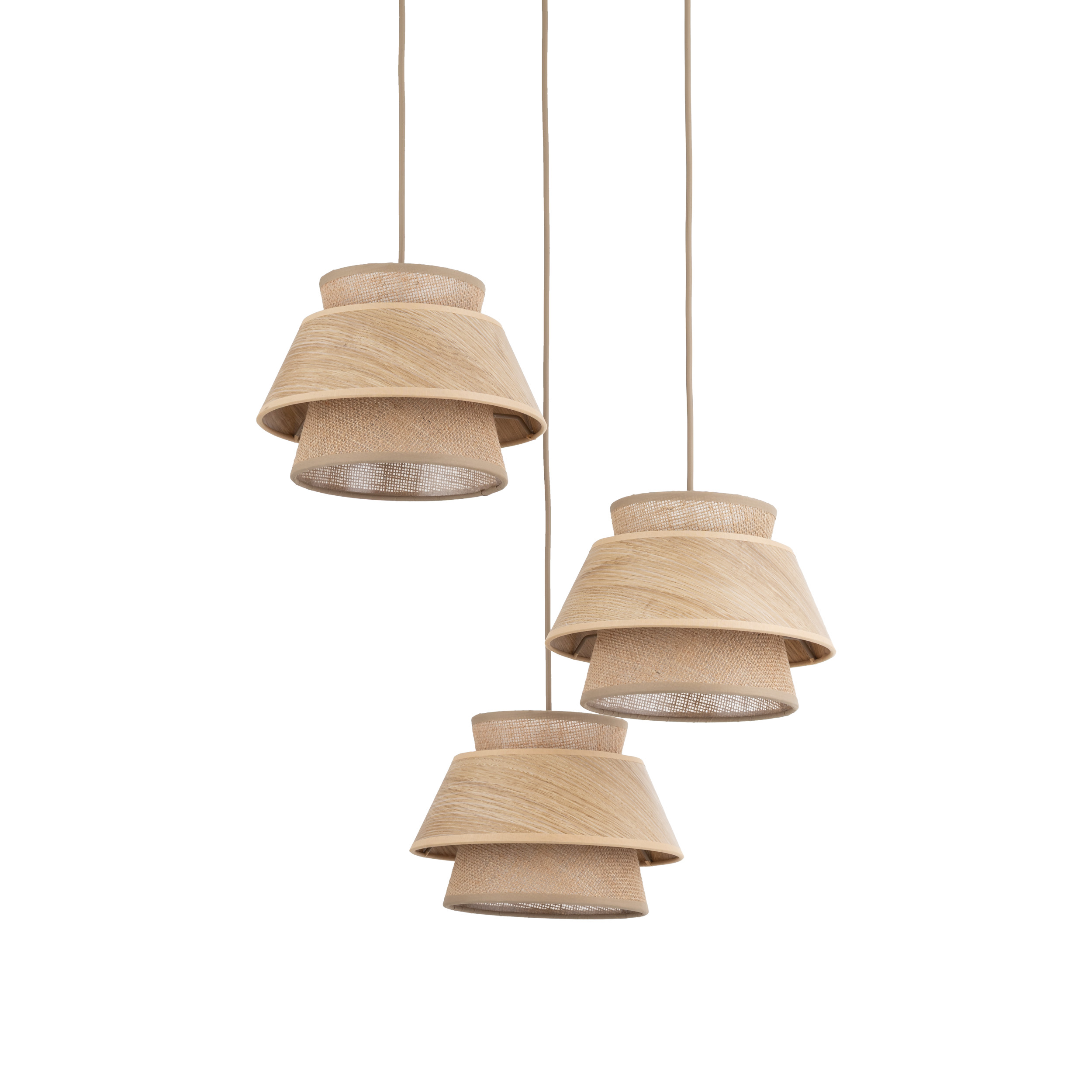 KALUM WOOD LAMPA WISZĄCA 3XE27 KOŁO - obrazek 5
