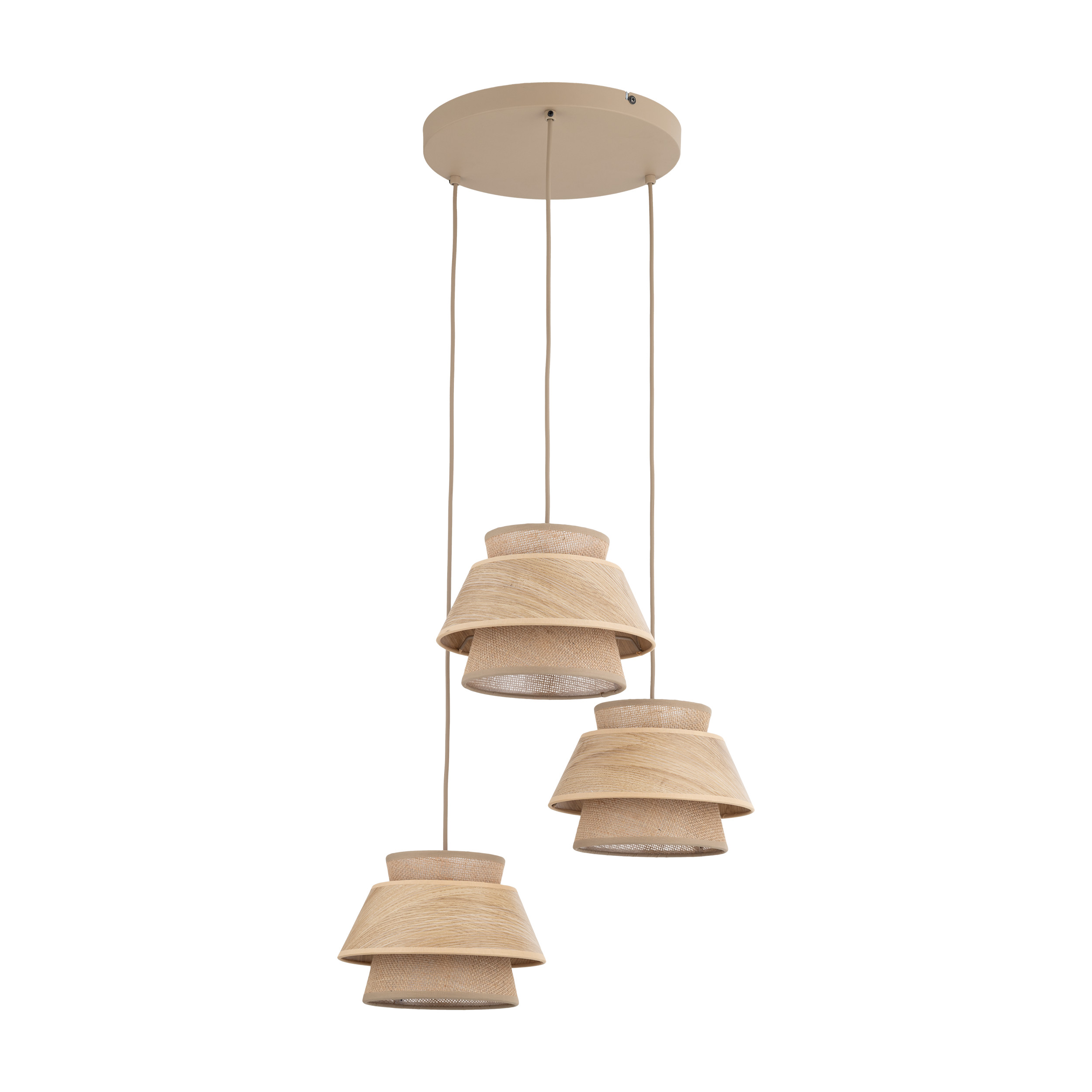KALUM WOOD LAMPA WISZĄCA 3XE27 KOŁO - obrazek 6