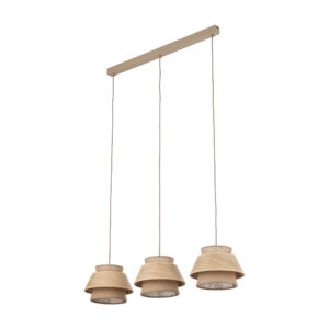 KALUM WOOD LAMPA WISZĄCA 3XE27