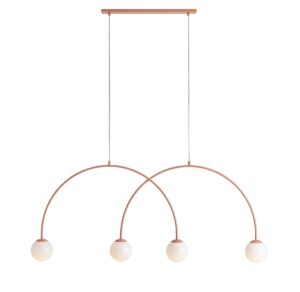 LAMPA WISZĄCA UNA 4 CORAL L
