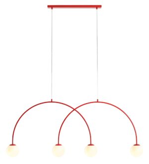 LAMPA WISZĄCA UNA 4 RED CHILLI L