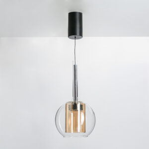 251001-AM TAGNA LAMPA WISZĄCA CZARNA/BLACK AMBER