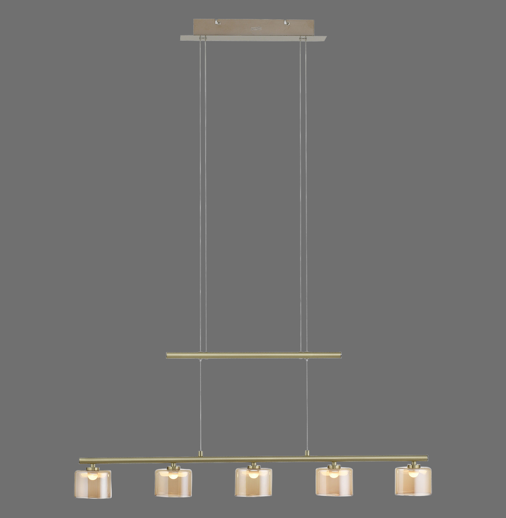 2209-60 HYDRA LAMPA WISZĄCA MATOWY MOSIĄDZ
