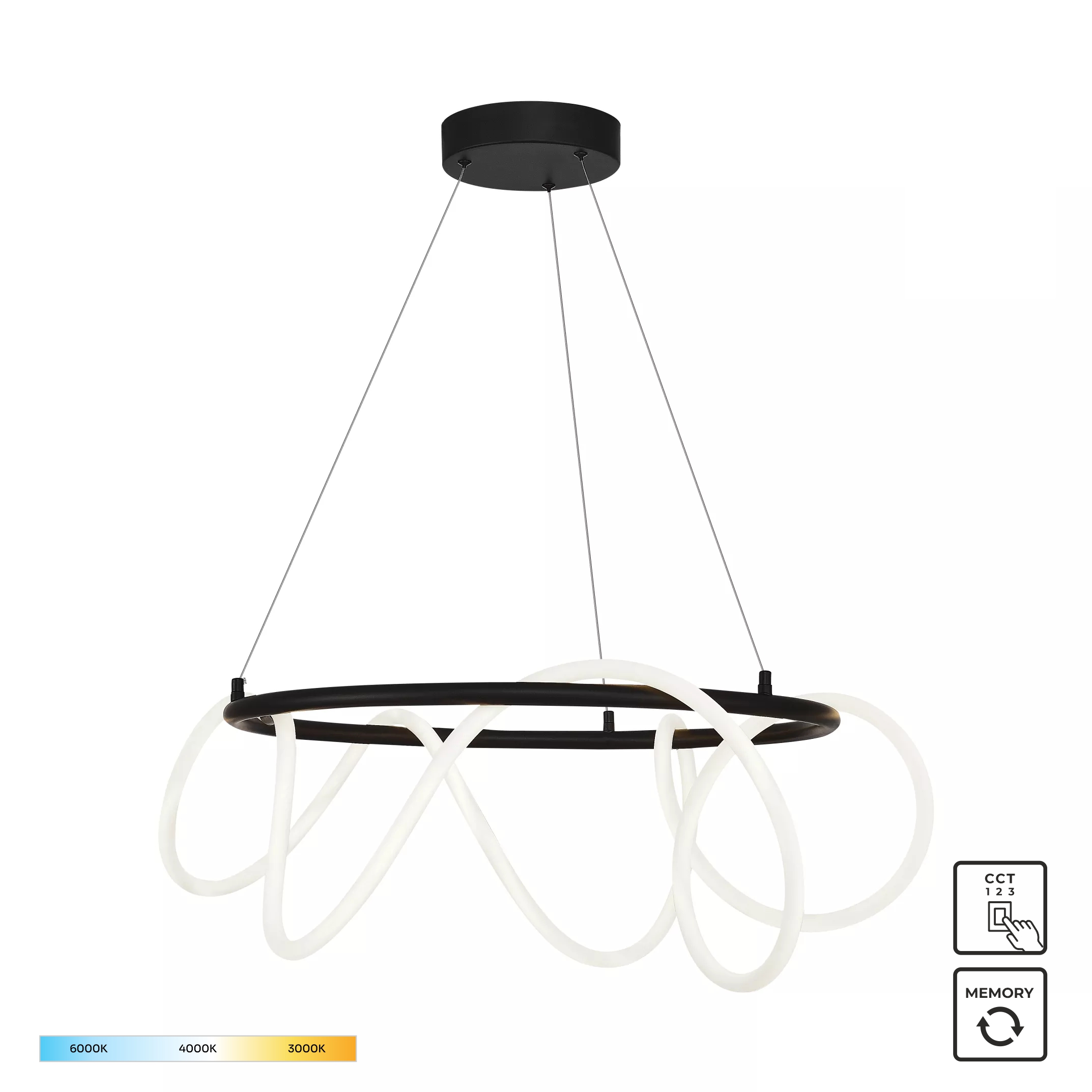 20006PL-BK BALBO LAMPA WISZĄCA CZARNA/BLACK