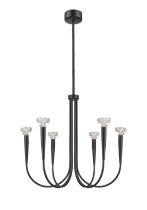 P0603-06F-P7B1 BOSTON LAMPA WISZĄCA CZARNY MAT/MATT BLACK