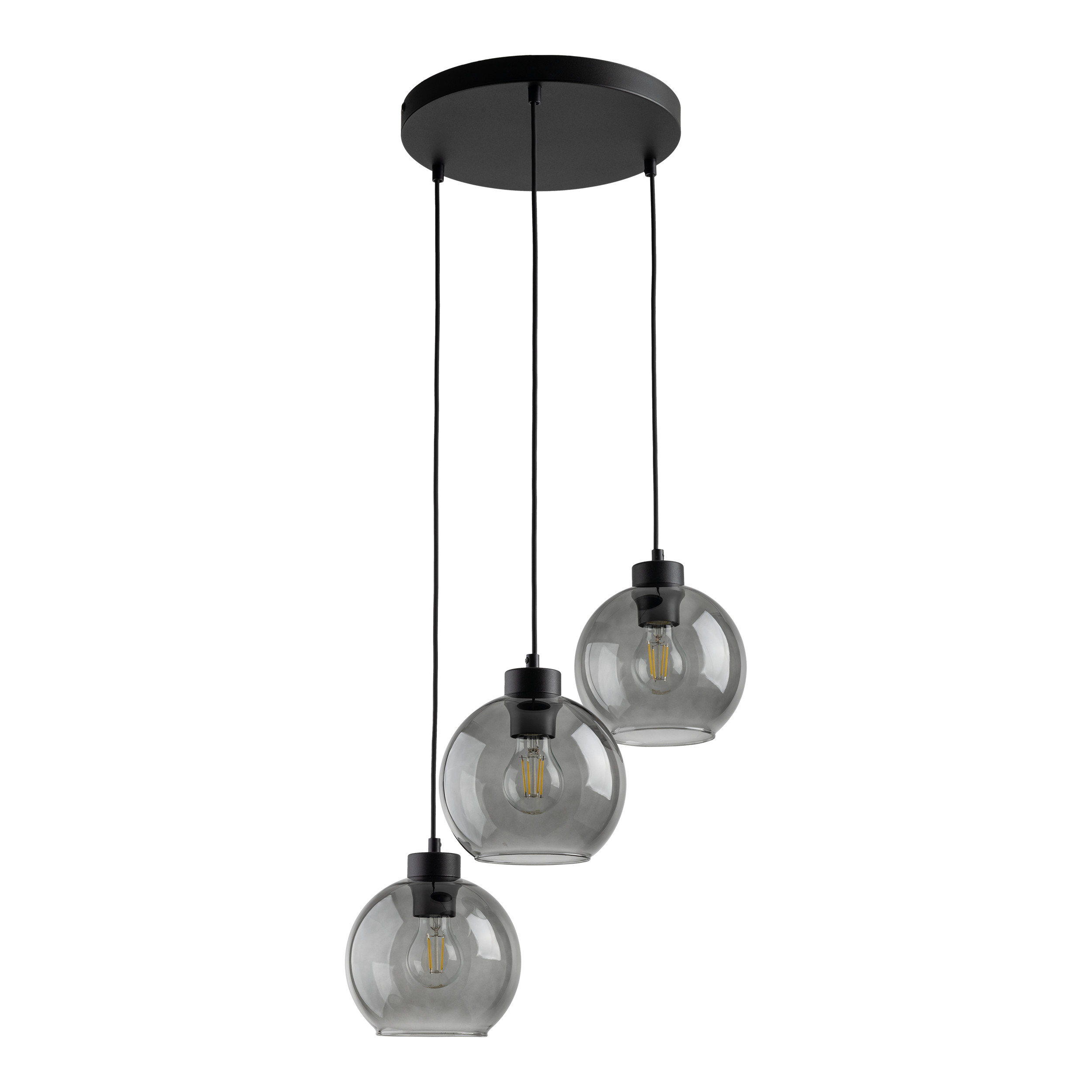CUBUS GRAPHITE LAMPA WISZĄCA 3 PŁ KOŁO