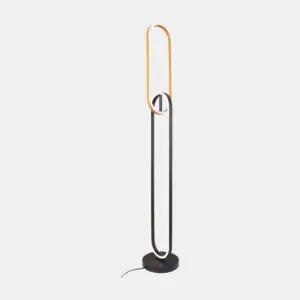 F241145502 RAVON LAMPA PODŁOGOWA ZŁOTA+CZARNA/GOLD+BLACK