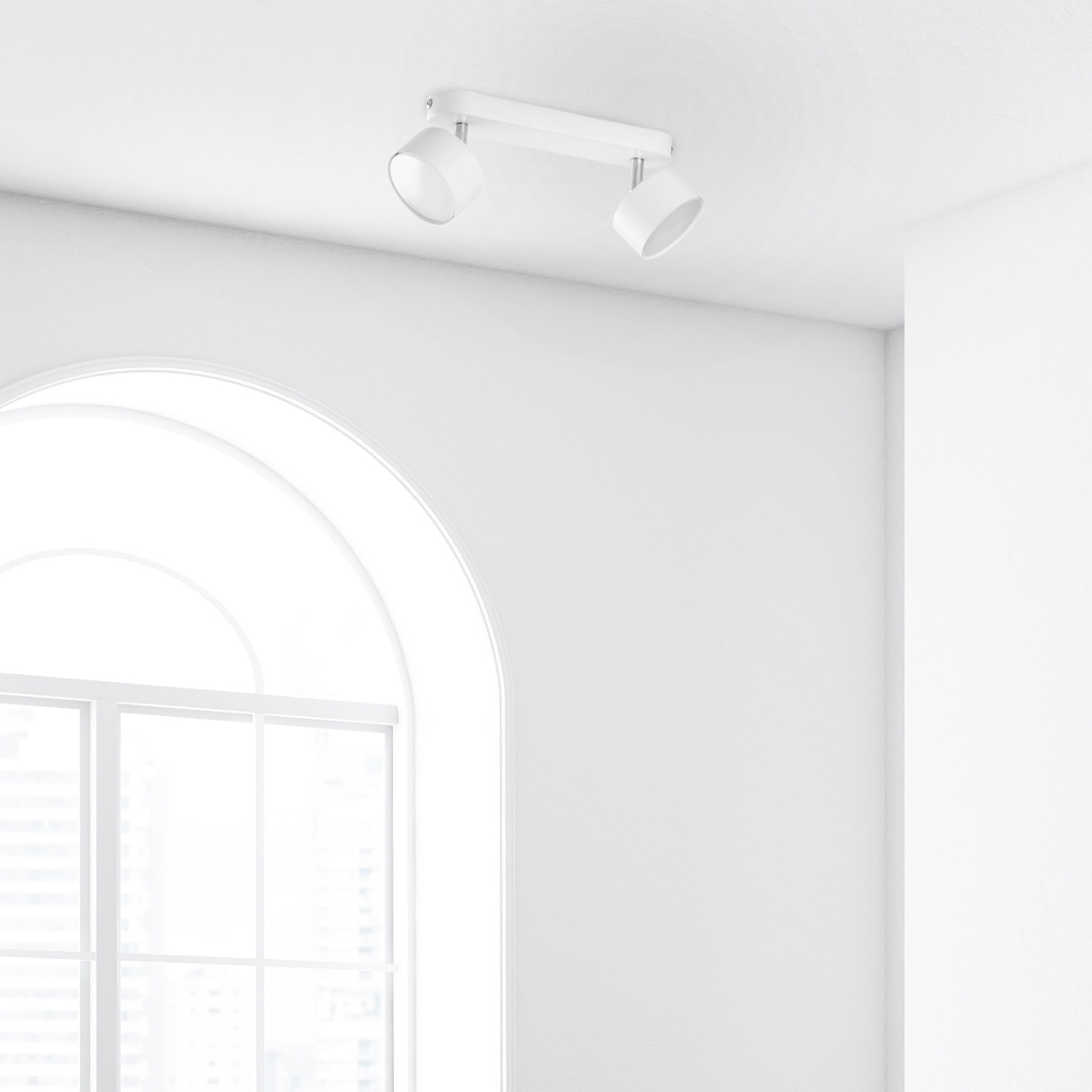 CLARK WHITE LAMPA SUFITOWA 2 - obrazek 2