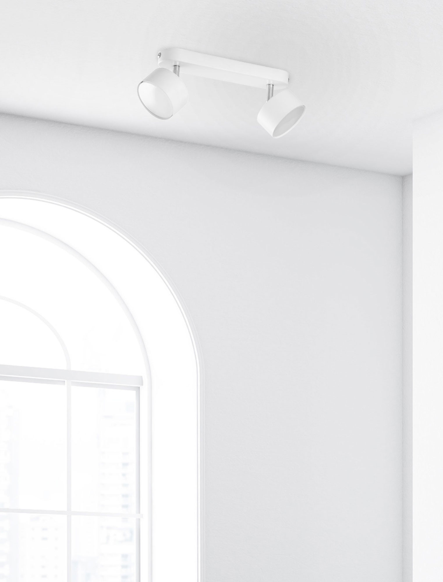 CLARK WHITE LAMPA SUFITOWA 2 - obrazek 3