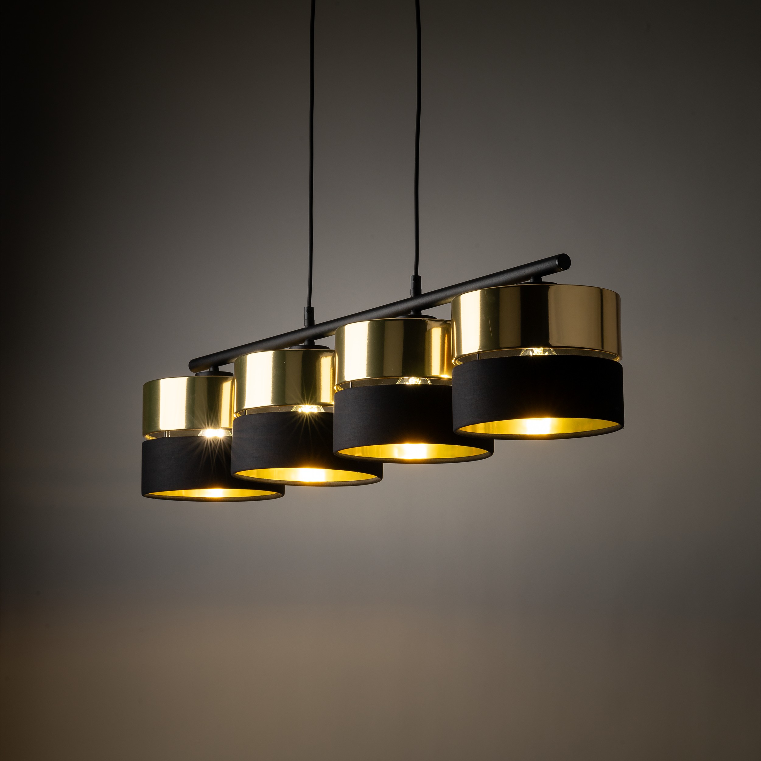HILTON BLACK/GOLD LAMPA WISZĄCA 4 - obrazek 4