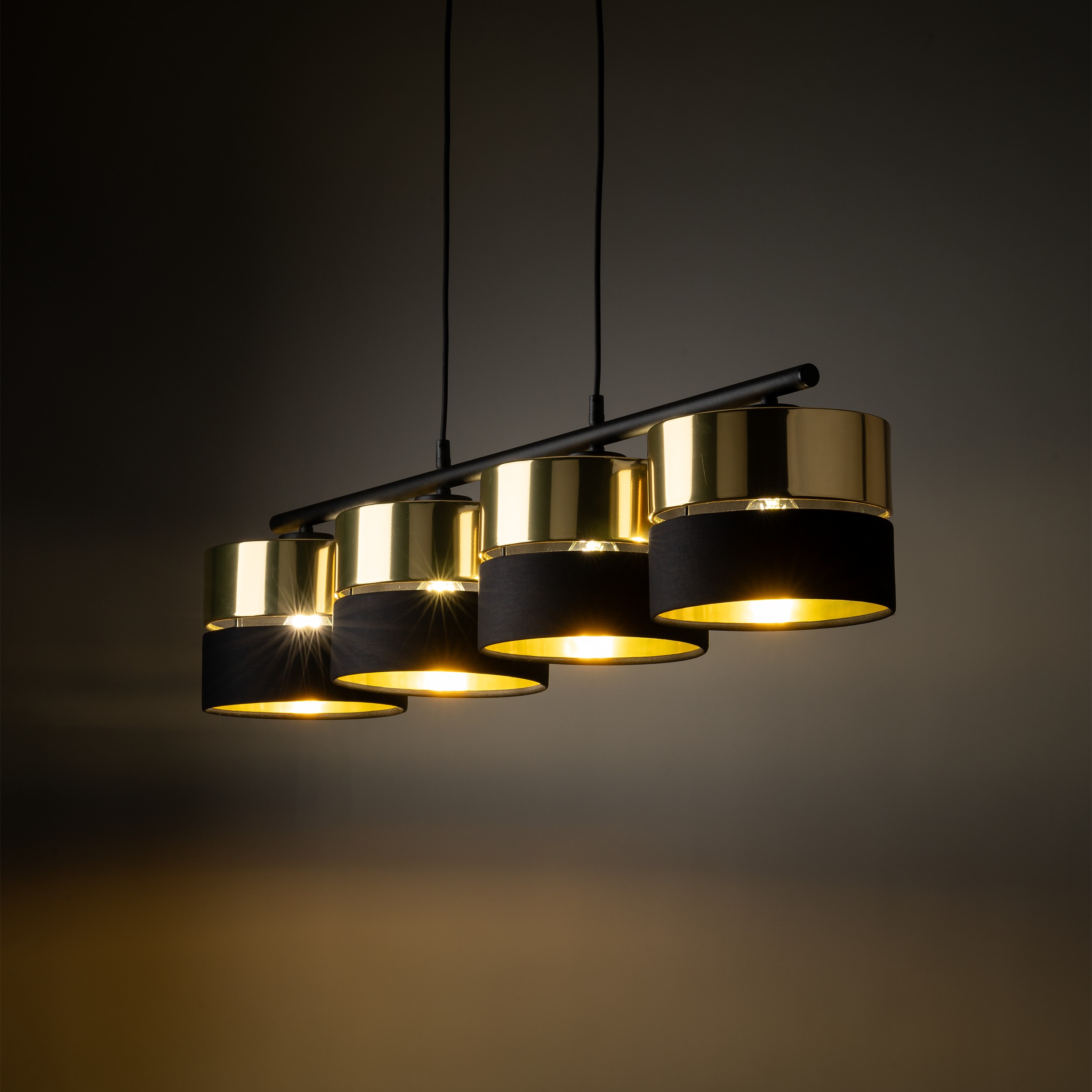 HILTON BLACK/GOLD LAMPA WISZĄCA 4 - obrazek 5