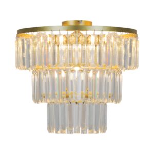 P17127-4-GD TIFANNY LAMPA SUFITOWA ZŁOTA/GOLD