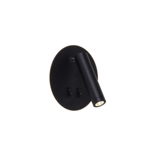 W4107-BK CIRCA KINKIET CZARNY/BLACK