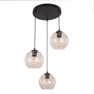 CUBUS BURSZTYN LAMPA WISZĄCA 3 KOŁO