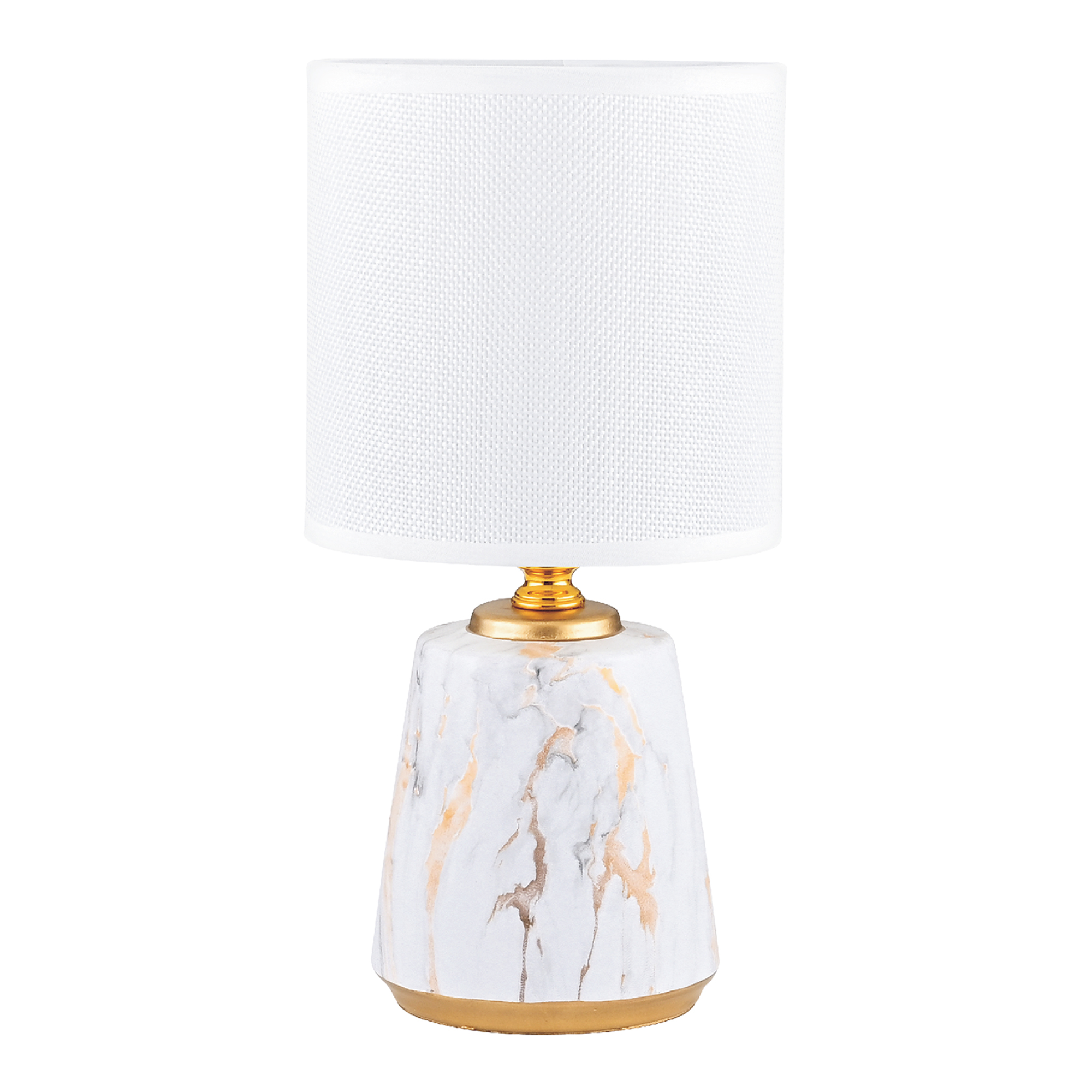 HS8605-WH LAMPA STOŁOWA BIAŁY/ZŁOTY