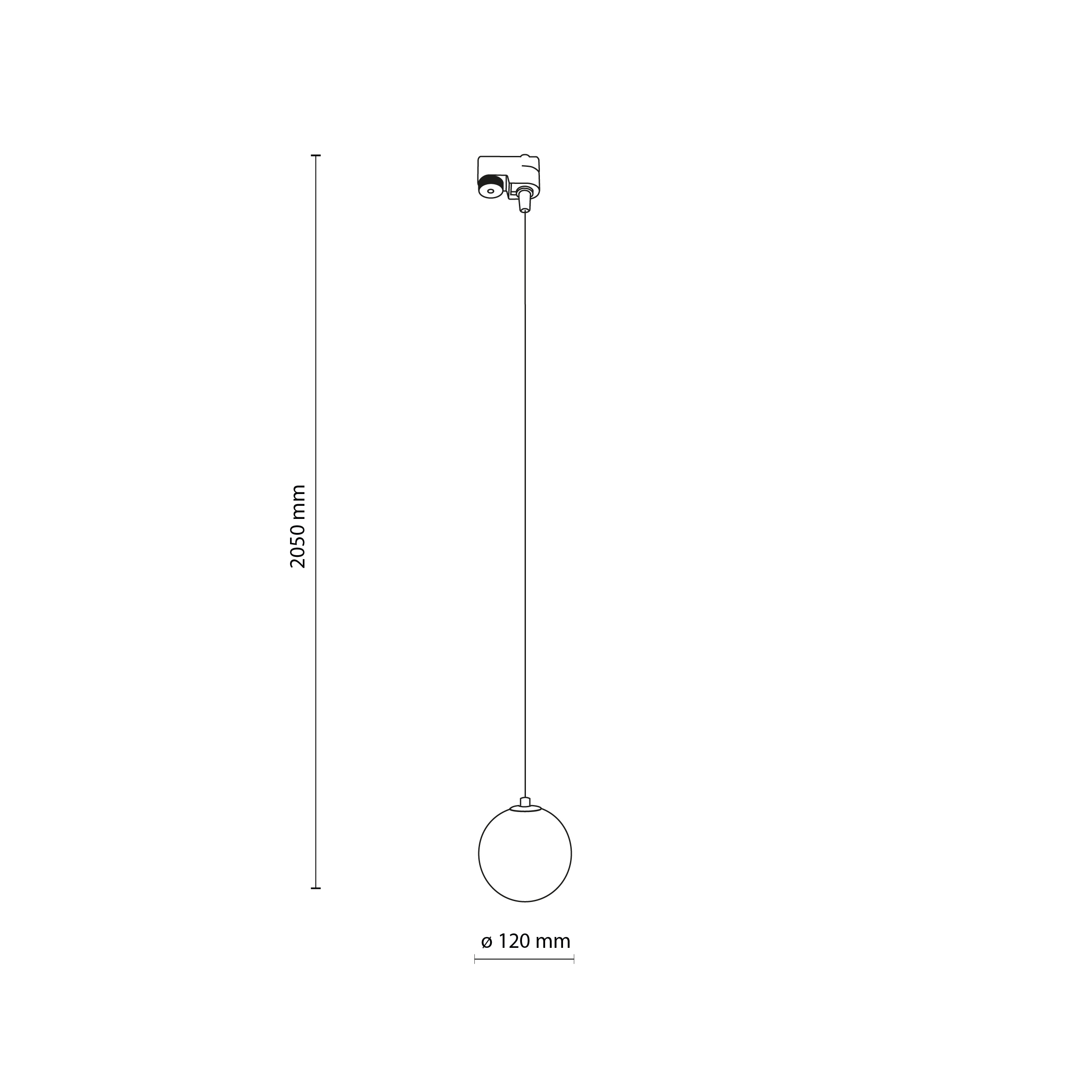 TRACER BLACK AMBER GLASS WISZĄCA 1 G9 - obrazek 4