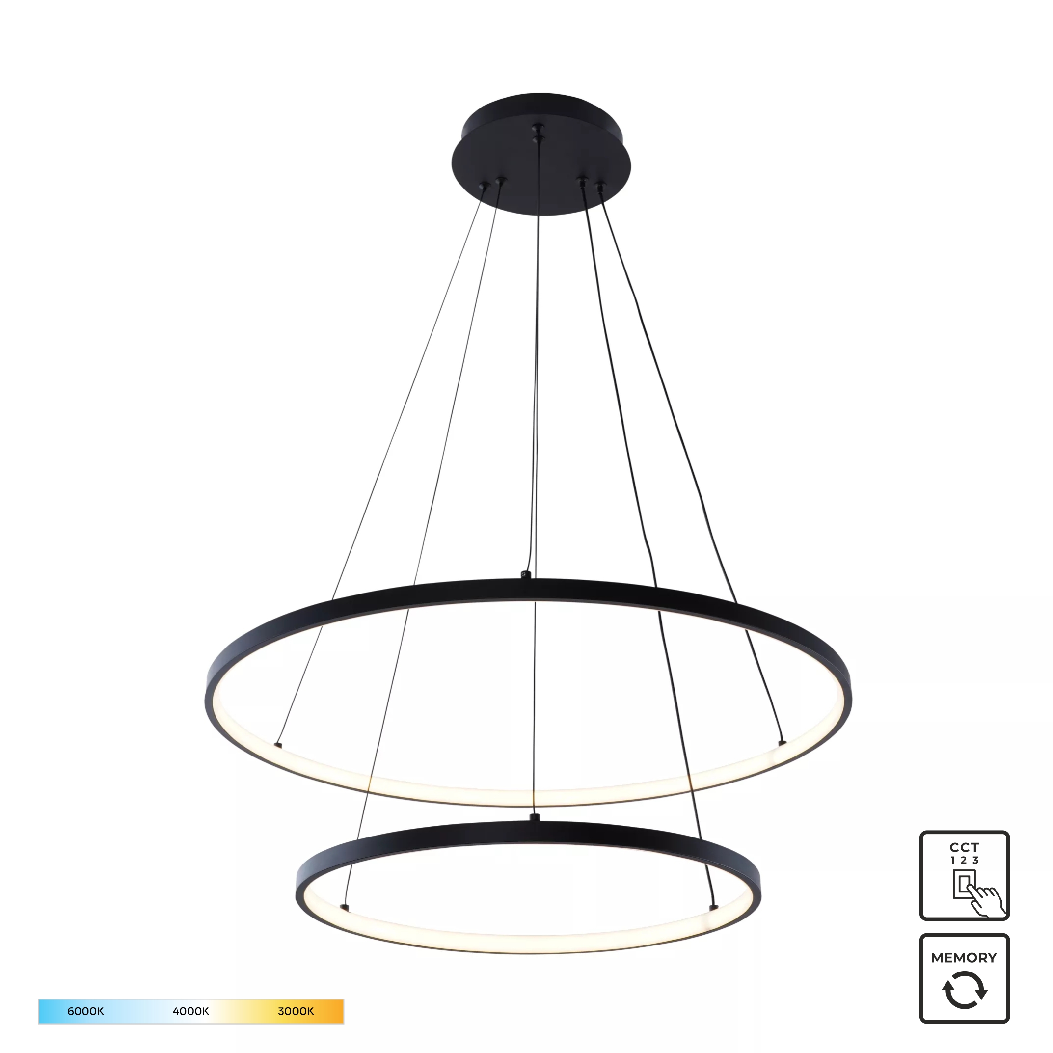 18140BK-2 BRENO LAMPA WISZĄCA CZARNA/BLACK